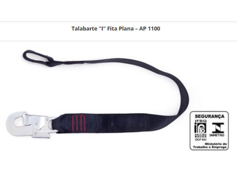 TALABARTE "I" FITA PLANA - AP 1110
